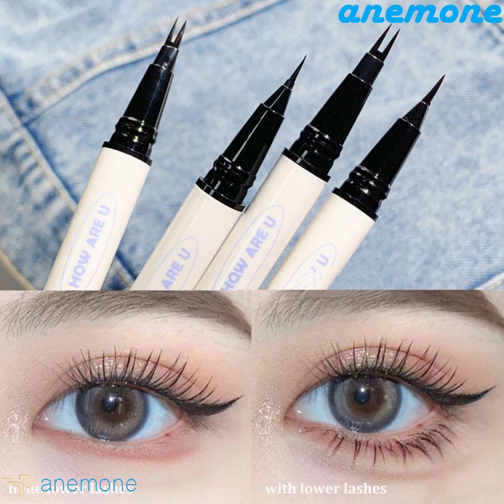 Bút Kẻ Mắt Hai Đầu Siêu Mịn Tự Nhiên Lâu Trôi Nhanh Khô Màu Đen / Nâu Dành Cho Trang Điểm Mắt