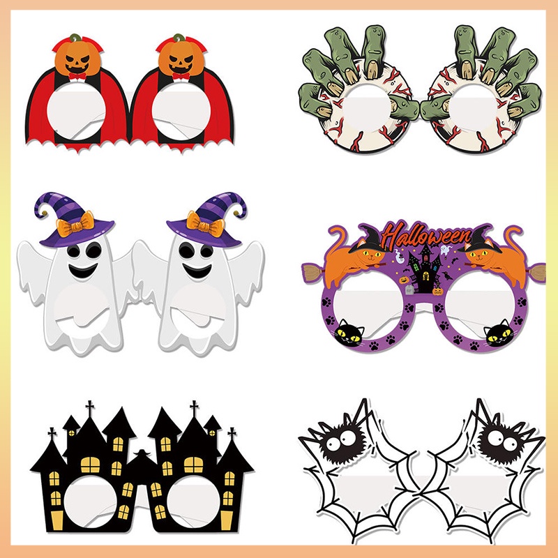 Set 6 Mắt Kính Hóa Trang Halloween 2023 Cho Bé