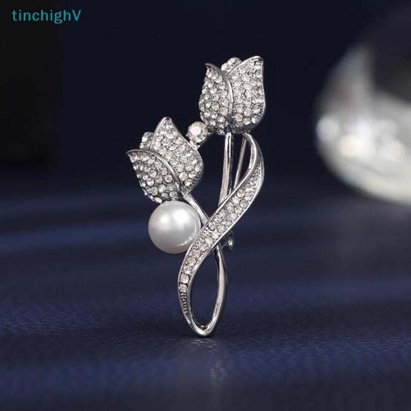 Ghim Cài Áo Hình Hoa Hồng Đính Đá Zircon Thanh Lịch Thời Trang Cho Nữ