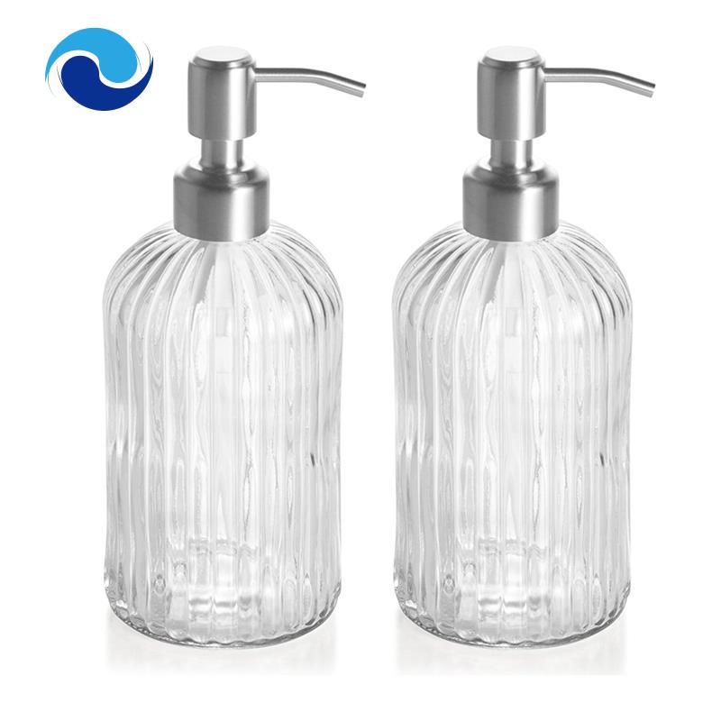 Bình Đựng Xà Phòng Rửa Tay Có Vòi Bơm Bằng Thép Không Gỉ Cho Nhà Bếp Nhà Tắm