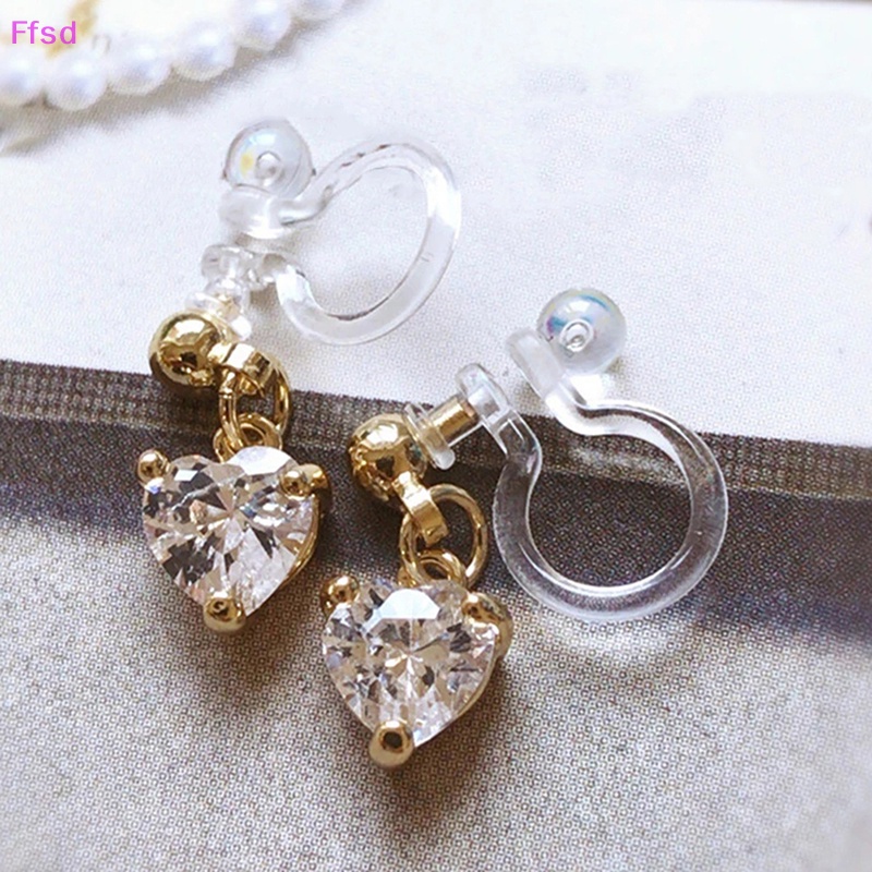 {Ffsd} Kẹp Chuyển Đổi Bông Tai Vô Hình Cho Trang Sức Không Xỏ Lỗ * Bán Chạy
