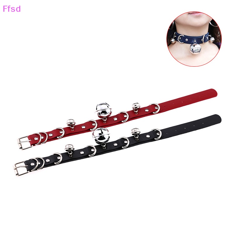Vòng Cổ Choker Da Đính Chuông Quyến Rũ Cho Nữ