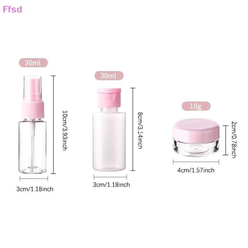 Set 5 / 8 Lọ Nhựa Rỗng Trong Suốt Mini Đựng Mỹ Phẩm Du Lịch Tiện Lợi