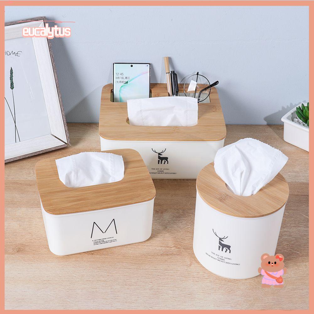 EUTUS Hộp Gỗ Đựng Khăn Giấy Để Bàn Trang Trí Sáng Tạo Ốp