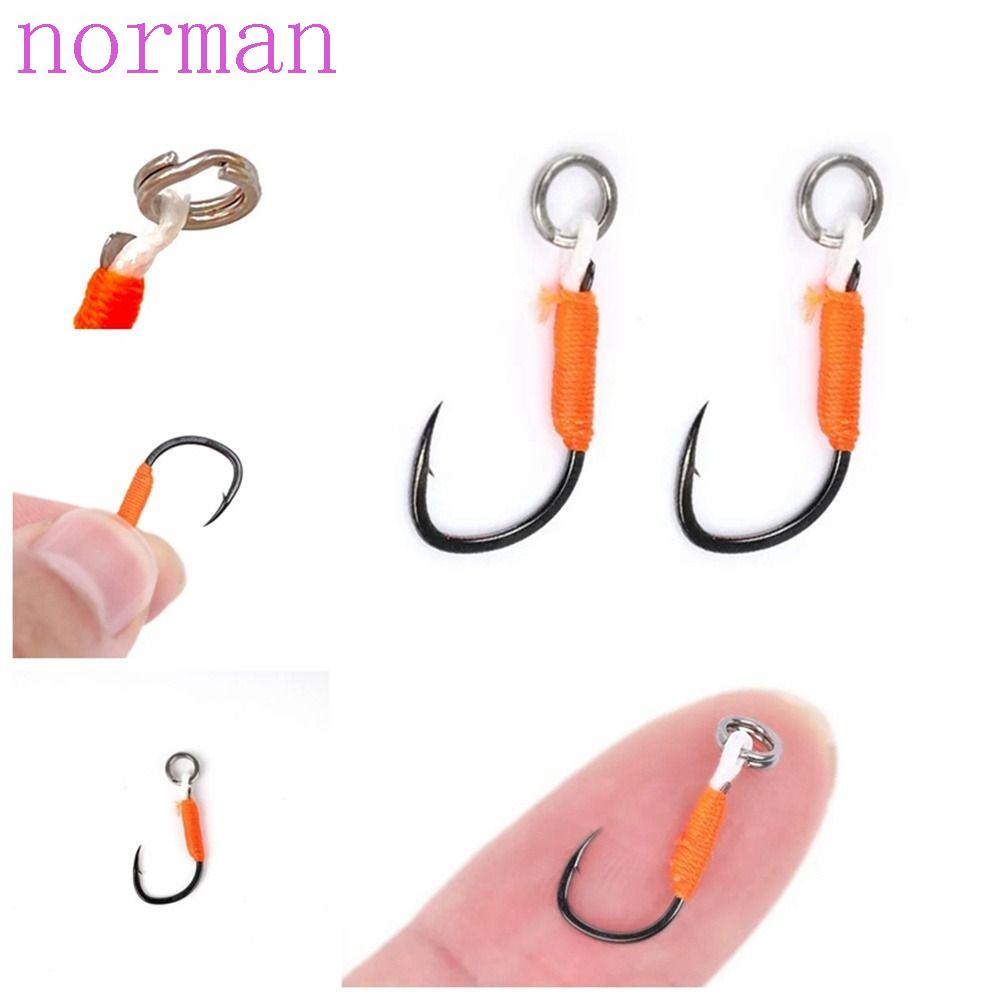 NORMAN Set 10 Lưỡi Câu Bằng Thép Carbon Cứng Chắc Chắn