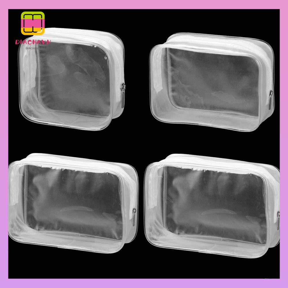 DIACHAVN Túi Nhựa PVC Trong Suốt Đựng Đồ Trang Điểm Ốp