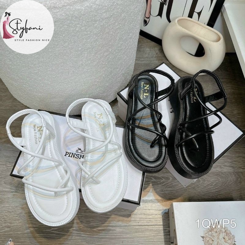 Giày sandal nữ phối quai chéo thiết kế hở ngón xinh xắn thời trang