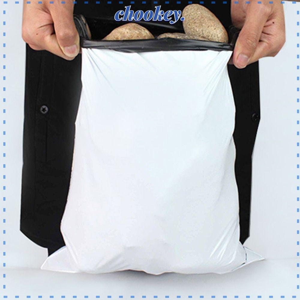 CHOOKEY Bộ 100 Túi Đựng Đồ Chống Thấm Nước Màu Sắc Trắng