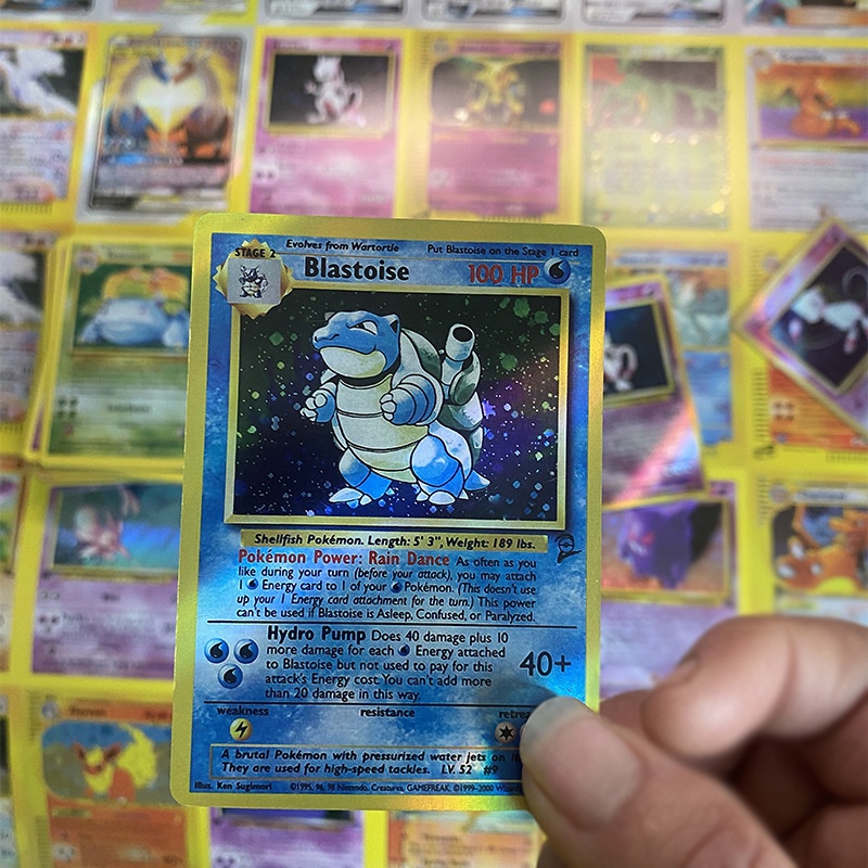 Bộ 54 pokemon thẻ vàng charizard thẻ trò chơi phiên bản tiếng Anhvàng quà tặng sinh nhật đồ chơi trẻ em