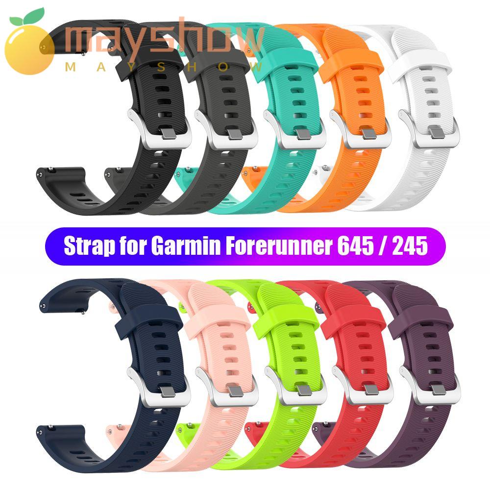 MAYSHOW Dây Đeo Thay Thế Bằng Silicon Mềm Cho Garmin Forerunner 645 245 245M