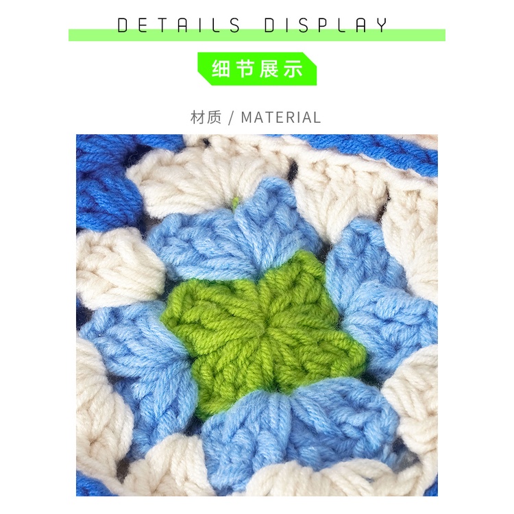 Túi Đeo Chéo Đựng Điện Thoại Đan Len Phong Cách Vintage Mới