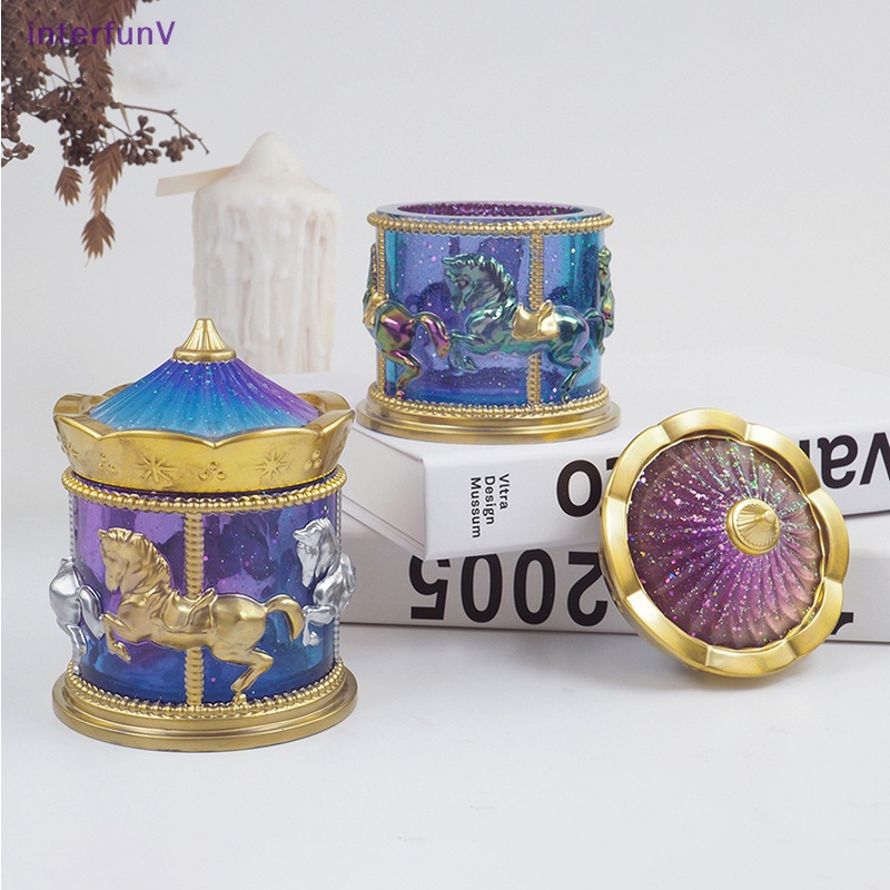 [InterfunV] Khuôn Silicone Dùng Làm Hộp Đựng Đồ Trang Trí Nhà DIY