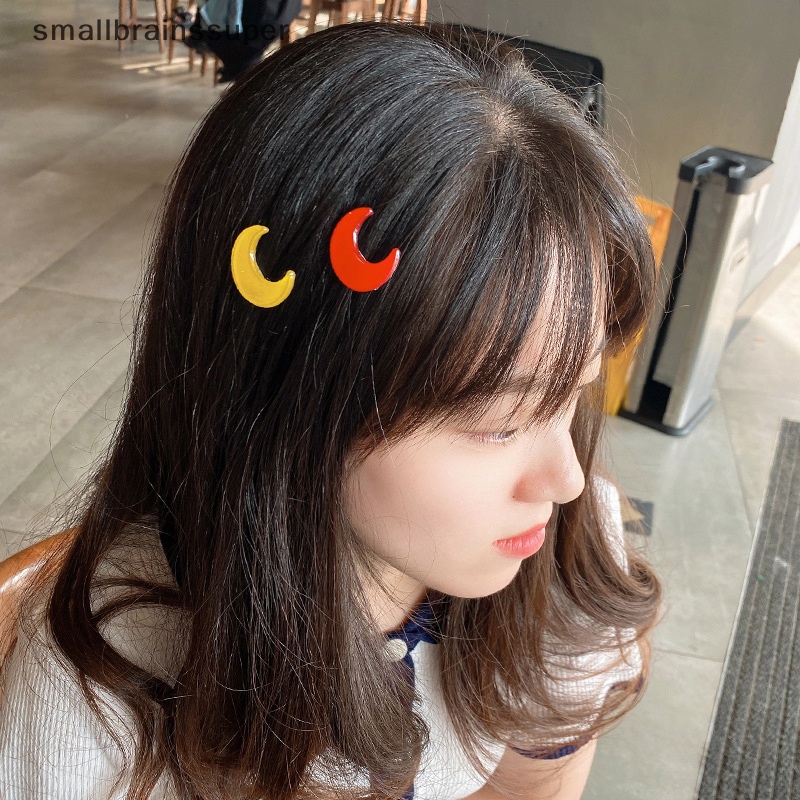 Kẹp Tóc Hình Mặt Trăng Màu Sắc Ngọt Ngào Cho Bé Gái