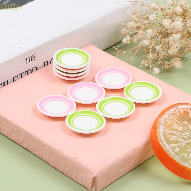 1 Bộ Chén Đĩa Thức Ăn Mini Trang Trí Nhà Búp Bê