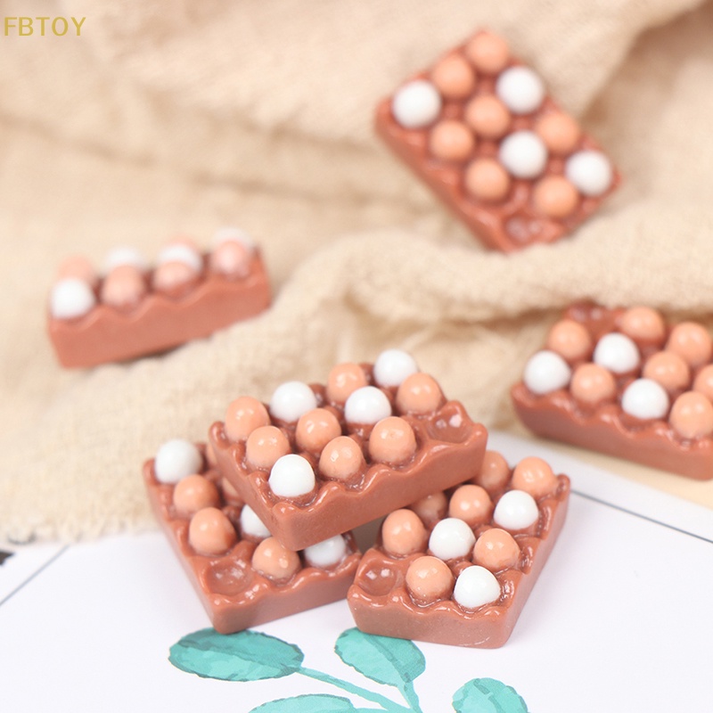 Set 6 Trứng Phục Sinh Mini Tỉ Lệ 1: 12 Dùng Để Trang Trí Nhà Búp Bê