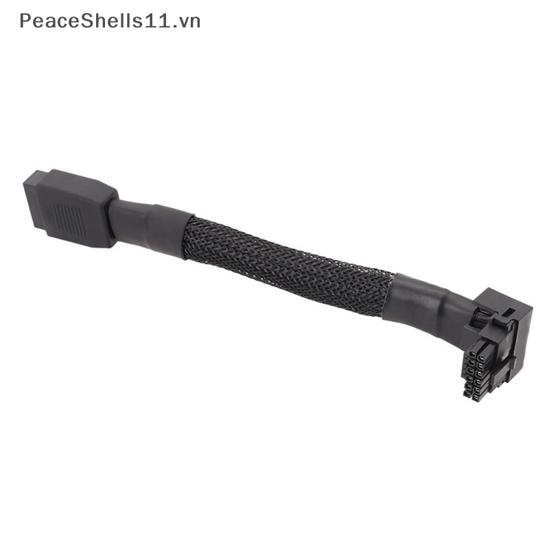Thẻ Video Chuyển Đổi 16Pin GPU Sang PCIE5.0 2VHPWR 12 + 4pin 90° Dây Cáp Nguồn GPU 15CM / 5.9in.