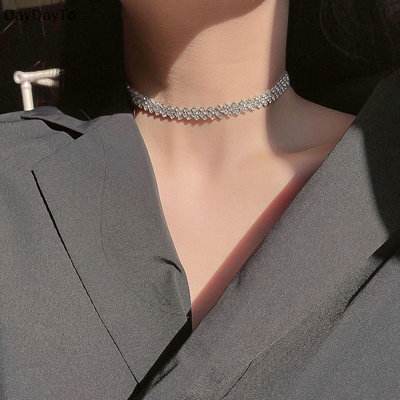 Vòng Cổ Choker Đính Đá Pha Lê Toàn Diện Thời Trang Cho Nữ