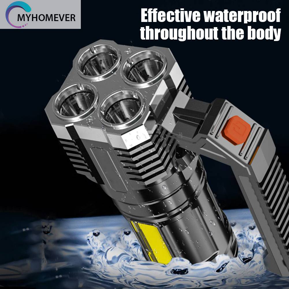 Đèn Pin Cầm Tay Chống Nước IPX4 Có Thể Sạc Lại Bằng Cổng USB