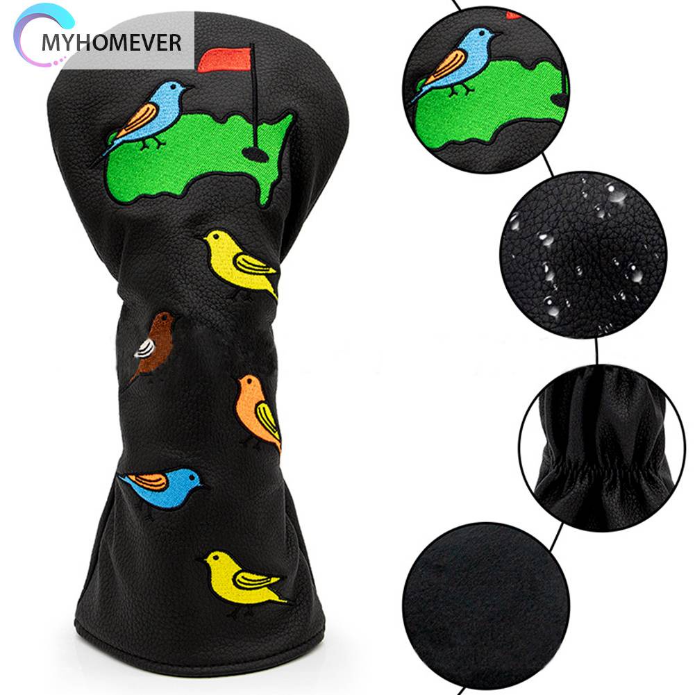 Vỏ Bọc Gậy Đánh Golf Bằng PU Mềm Chống Cắt Họa Tiết Chim Nhỏ Gọn