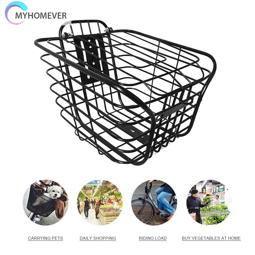 Giỏ Xe Đạp Bằng Kim Loại Có Vỏ Bọc Tiện Dụng