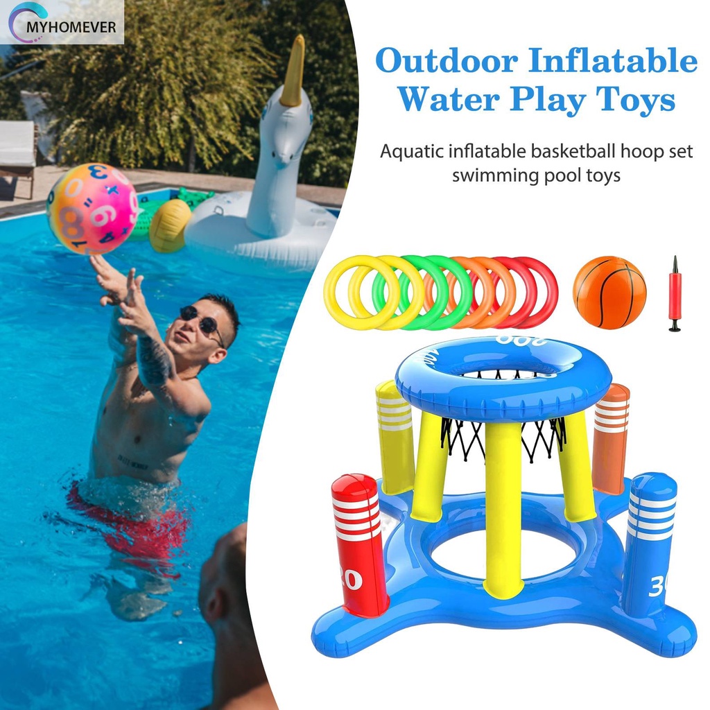 Đồ Chơi Ném Bóng Rổ Bơm Hơi Đứng Bằng PVC Dành Cho Trẻ Em Và Người Lớn