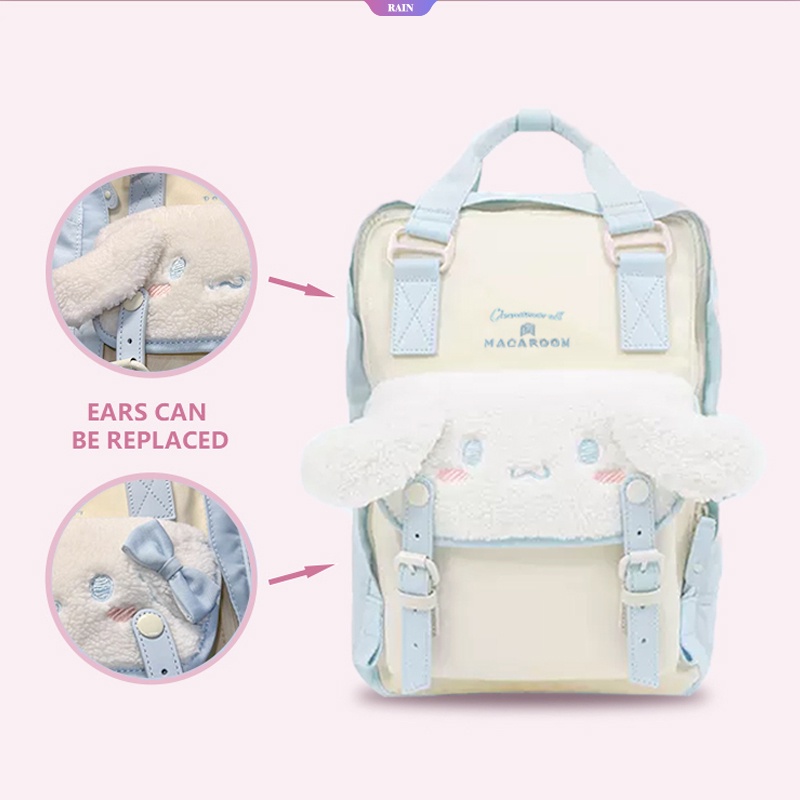 Ba Lô Nylon Chống Nước Sức Chứa Lớn In Họa Tiết Hoạt Hình Sanrio Cinnamoroll Cho Học Sinh [RAIN]