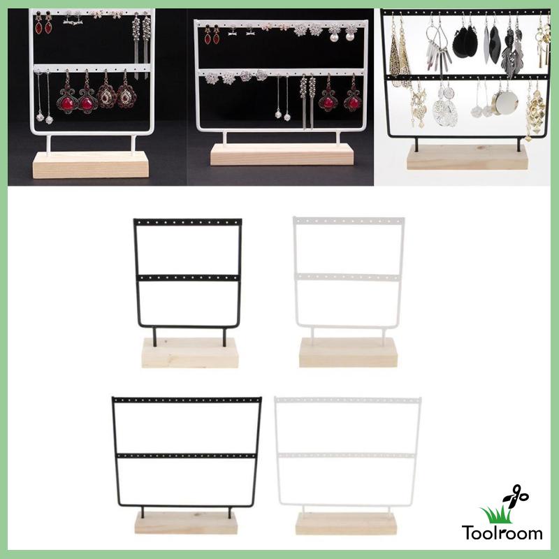 Giá Đỡ Trưng Bày Bông Tai Bằng Sắt Màu Đen Cỡ Lớn Tiện Dụng