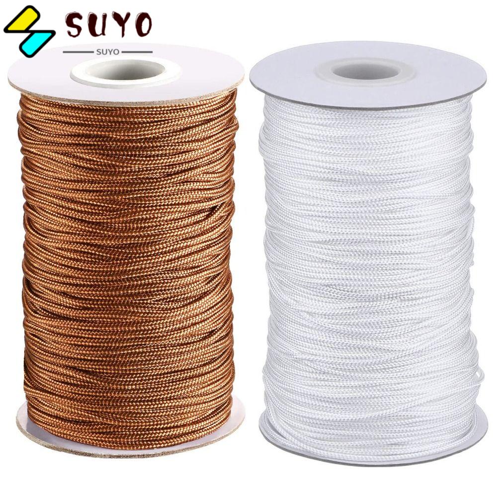 SUYO Set 2 Cuộn Dây Nylon Bện 87 Yards 0.7inch Làm Đồ Thủ Công Chuyên Dụng