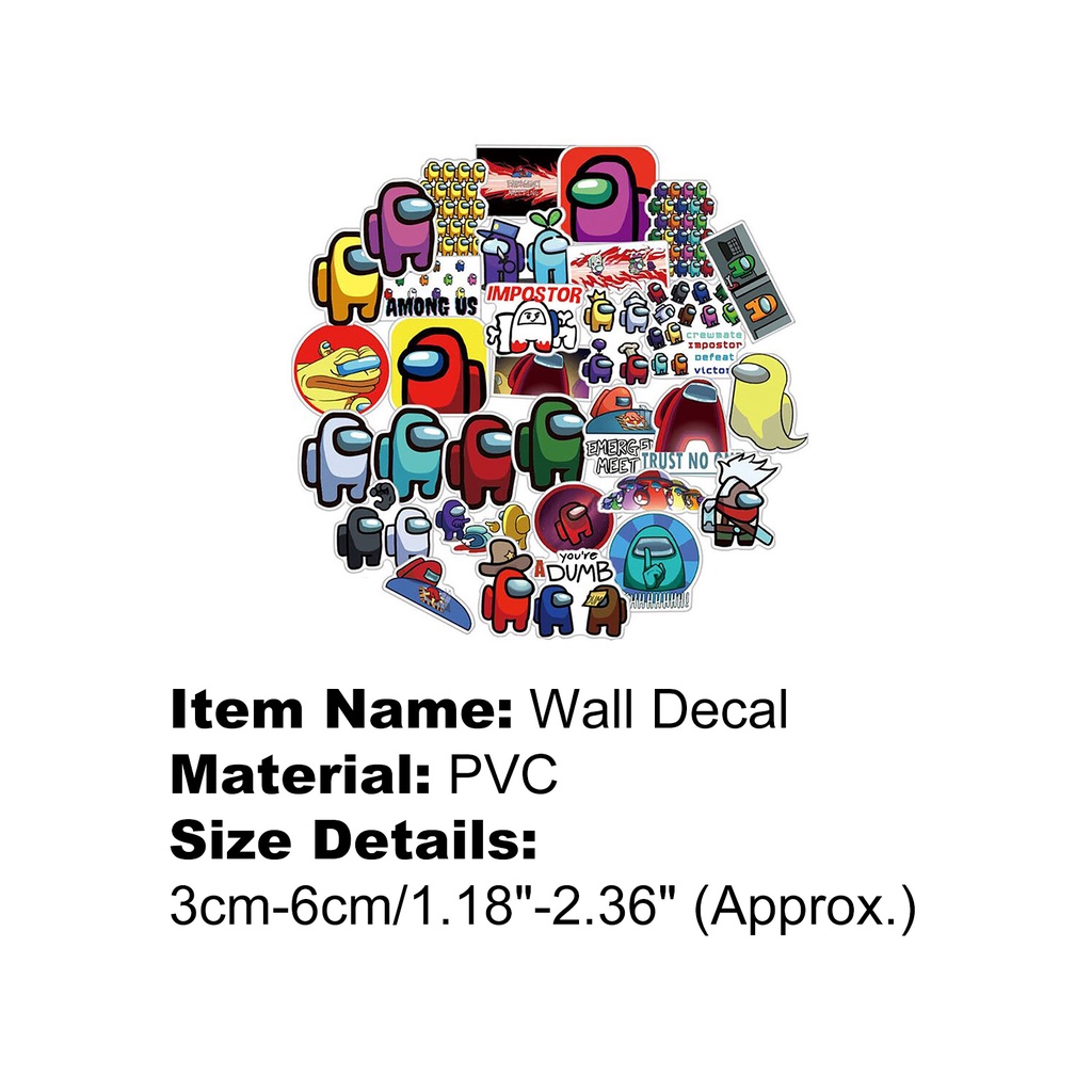 Set 50 / 100 Miếng Dán Tường 3-6CM Bền Bỉ Trang Trí Nhà Cửa