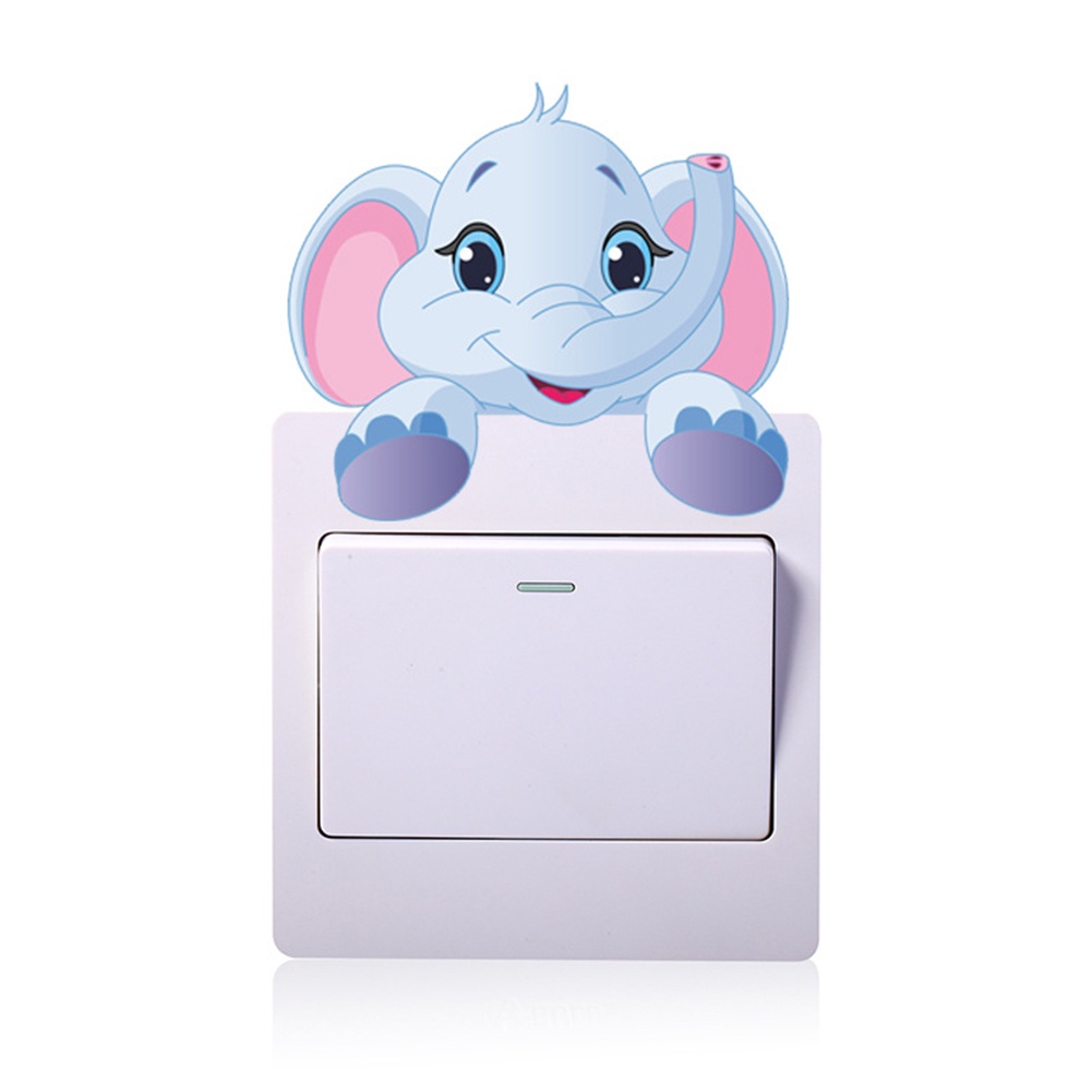 Miếng Dán Trang Trí Công Tắc Hình Động Vật Dễ Thương