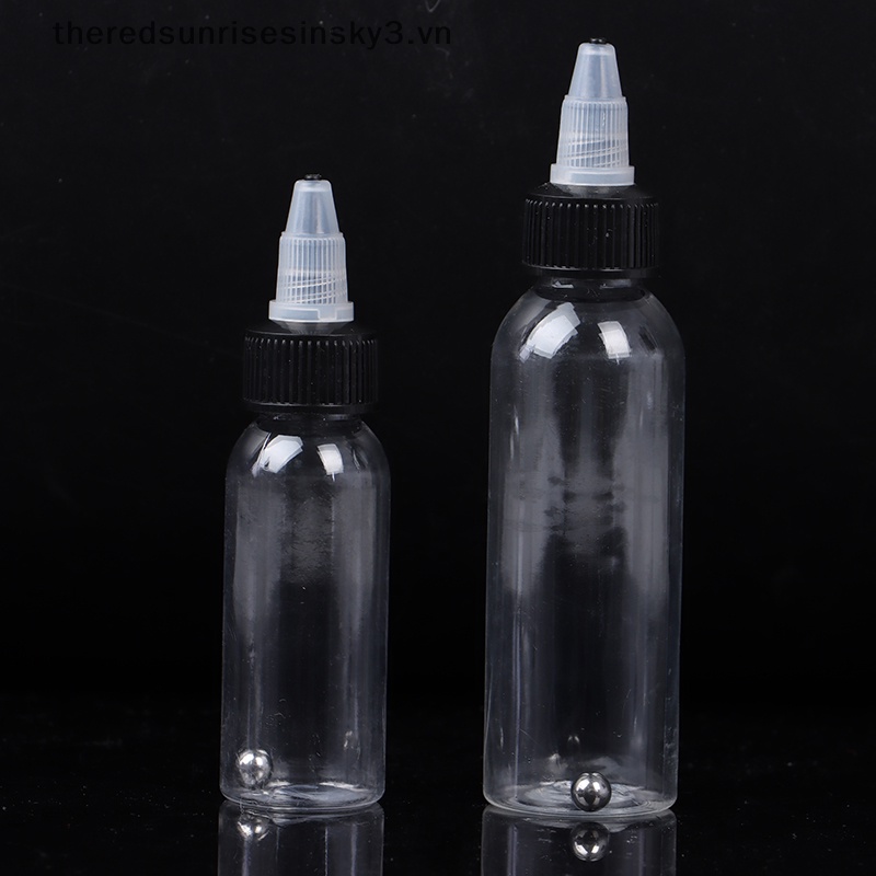 Lọ Rỗng Đựng Mực Xăm 30 / 60 / 120ml Có Thể Tái Sử Dụng