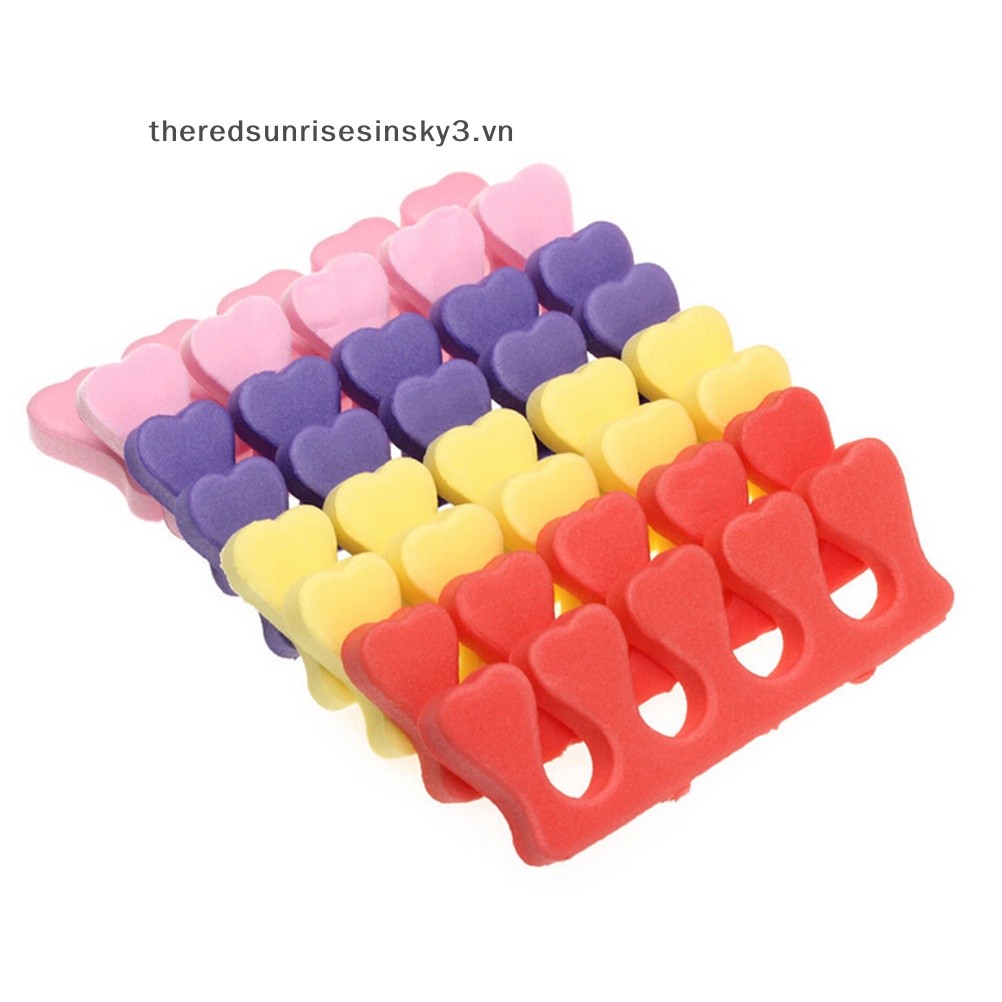 Set 10 Dụng Cụ Tách Ngón Chân Làm Móng Nghệ Thuật Bằng Mút Xốp Mềm