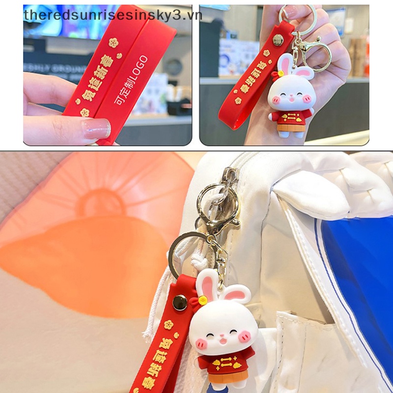1 Móc Khóa Hình Thỏ Hoạt Hình Đáng Yêu Dành Cho Cặp Đôi