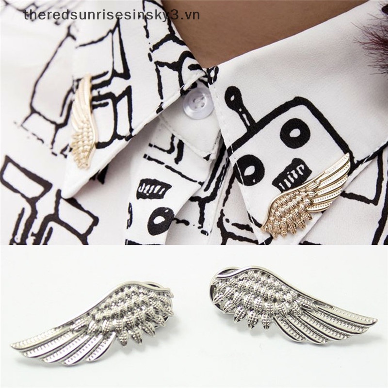 Set 2 Ghim Cài Áo Hình Đôi Cánh Thời Trang Cho Nữ