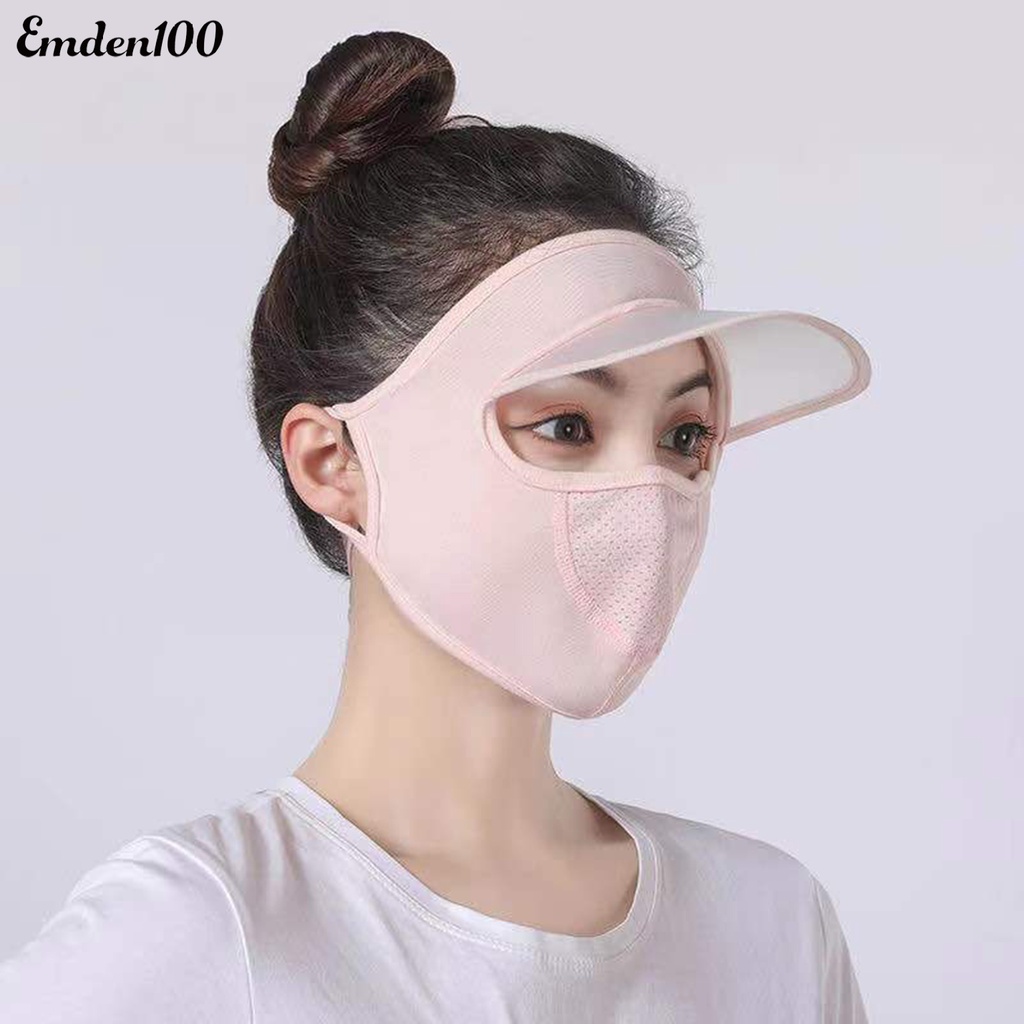 [EMDEN] Mũ Đi Xe Đạp Có Vành Che Mặt Bằng Silicone Thoáng Khí Có Vòng Đeo Tai Cho Hoạt Động Thể Thao Ngoài Trời