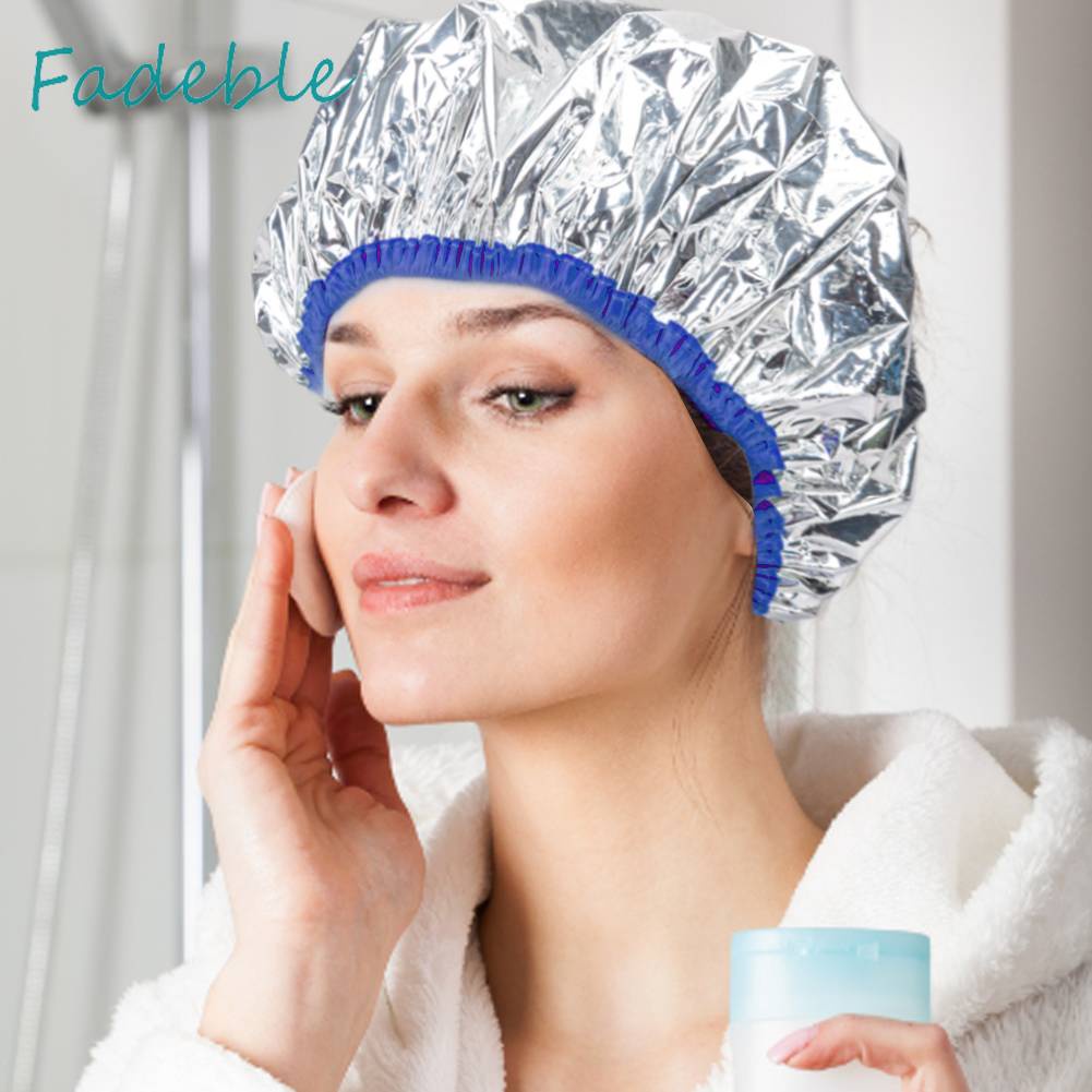 Mũ Trùm Tóc Khi Tắm Bằng Lá Thiếc Chăm Sóc Tóc Làm Đẹp Cho Nữ