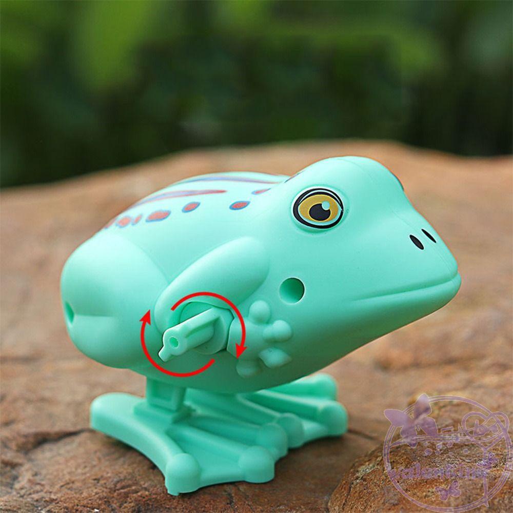AVALENTINE Đồ Chơi Hình Chú Ếch Nhảy Sử Dụng Dây Cót Màu Sắc Ngẫu Nhiên Họa Tiết Hoạt Hình Dành Cho Trẻ Em