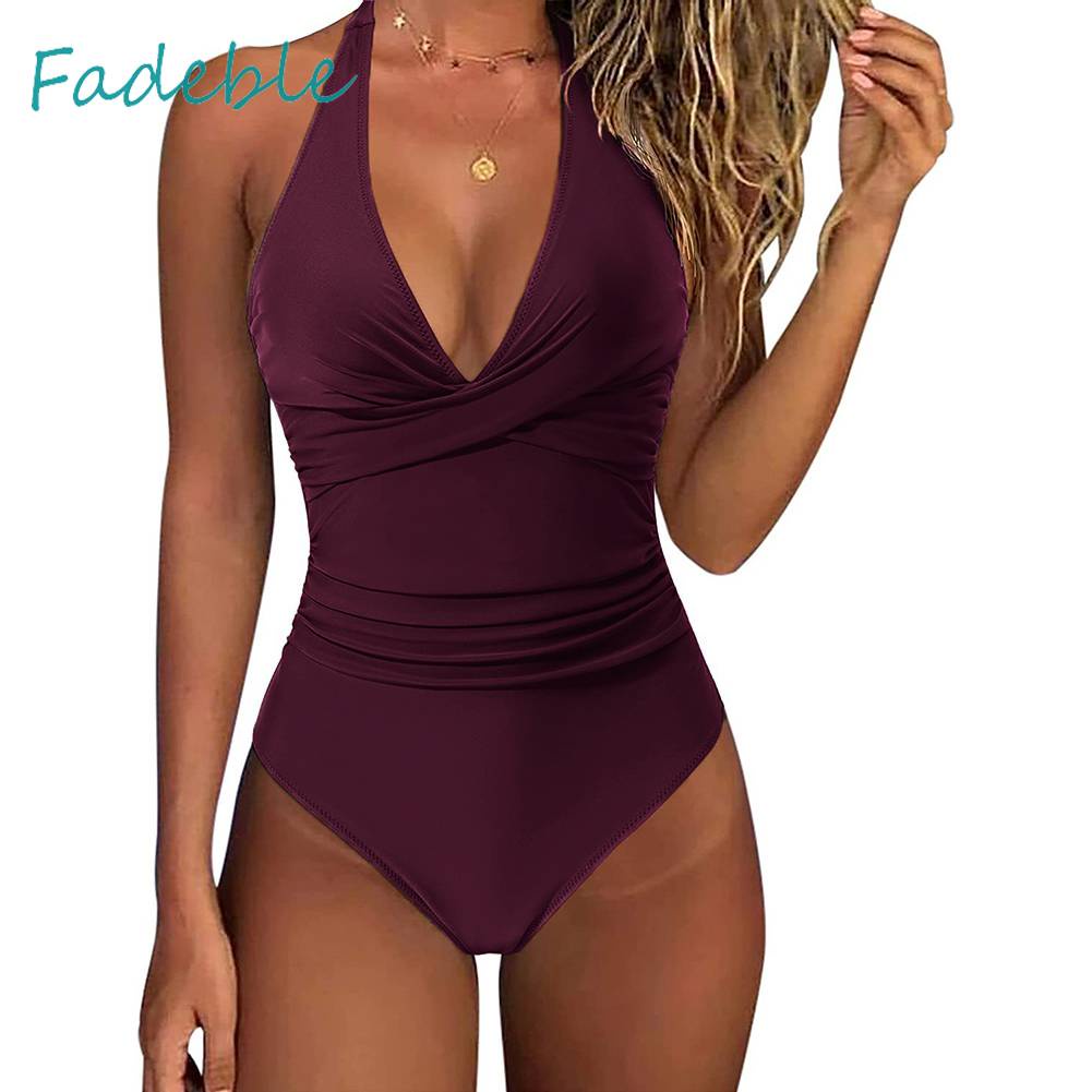 Đồ Bơi Một Mảnh Hở Lưng Ôm Dáng Co Giãn Gợi Cảm Cho Nữ