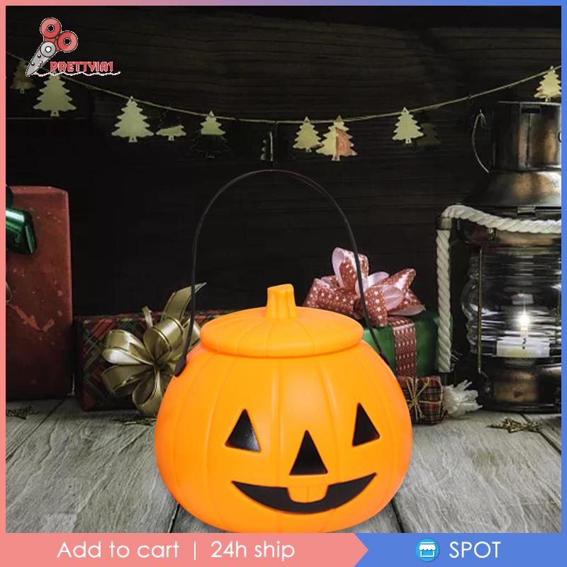 Xô Đựng Kẹo Có Tay Cầm Trang Trí Halloween