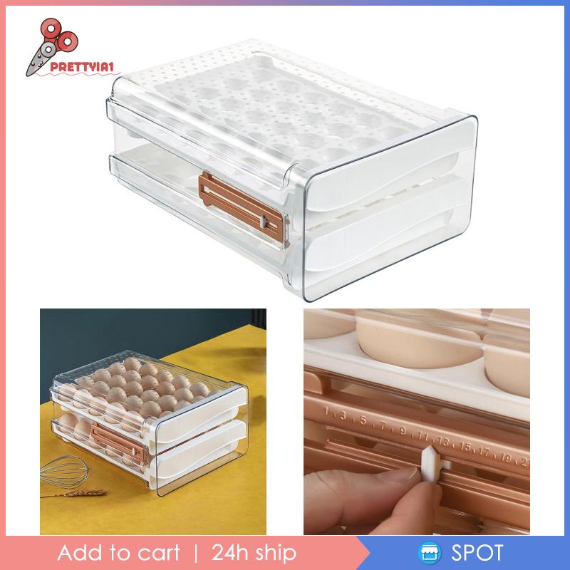 Hộp Đựng Trứng Sức Chứa Lớn Tiện Dụng Cho Tủ Lạnh / Nhà Bếp