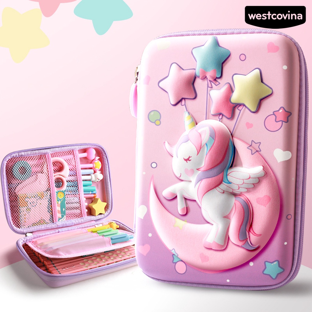 [WSTN] [WSTN]✎Hộp Đựng Bút EVA Tạo Hiệu Ứng 3D Họa Tiết Thỏ Hoạt Hình Dễ Thương