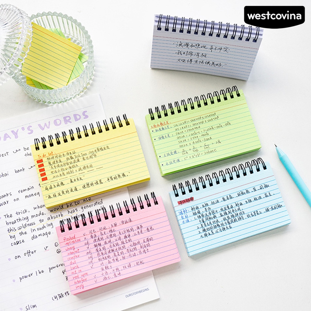 [WSTN] [WSTN]✎Sổ Ghi Chú Cuộn Tròn Dày Trơn Mịn Màu Sắc Kẹo Ngọt