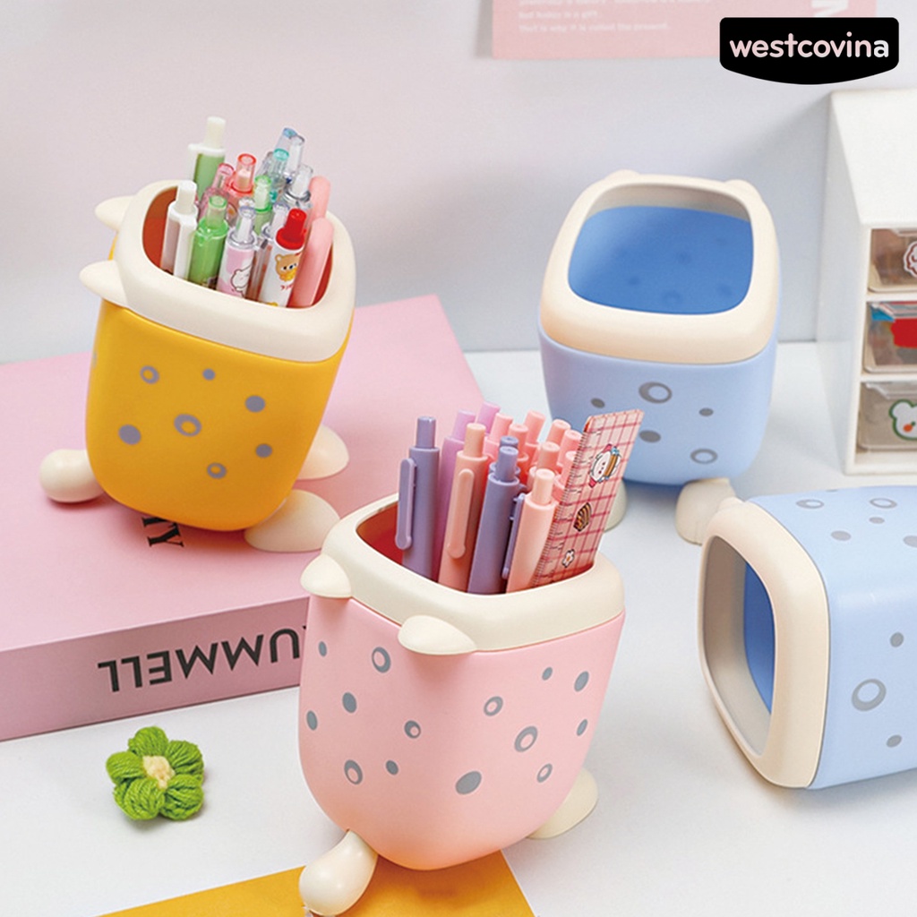 [WSTN] [WSTN]✎Hộp Đựng Bút Họa Tiết Da Báo Hoạt Hình Sức Chứa Lớn Tiết Kiệm Không Gian