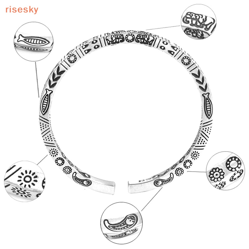 Vòng Đeo Cánh Tay Màu Bạc Phong Cách Boho Thời Trang Cho Nam Và Nữ