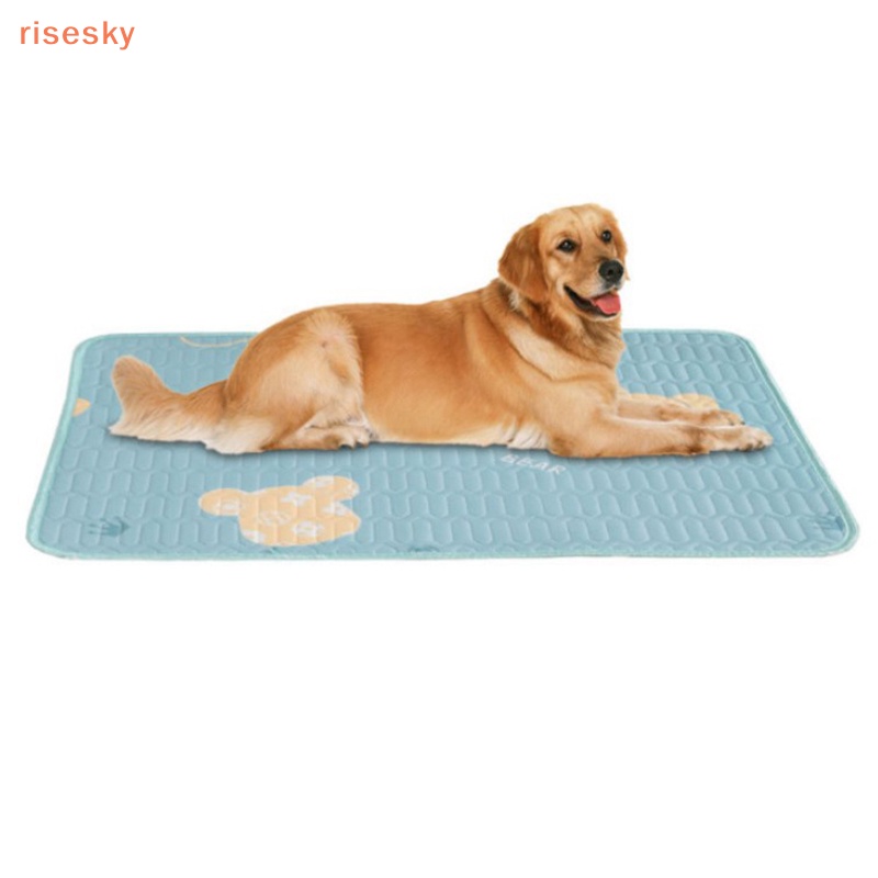 Vỏ Bọc Ghế Ngồi Xe Hơi Bằng Lụa Lạnh Mềm Chống Trượt Dành Cho Thú Cưng