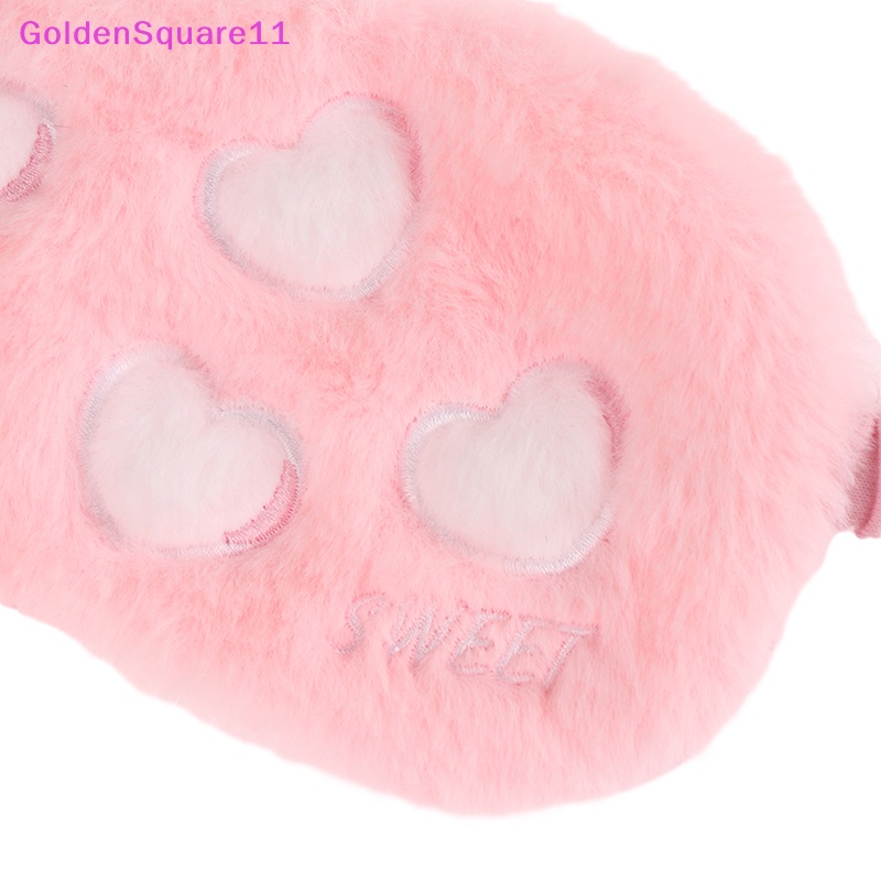 Mặt Nạ Che Mắt Ngủ Bằng Vải Lông Nhung Mềm Mại Hình Ngôi Sao Trái Tim Đáng Yêu Cho Nữ