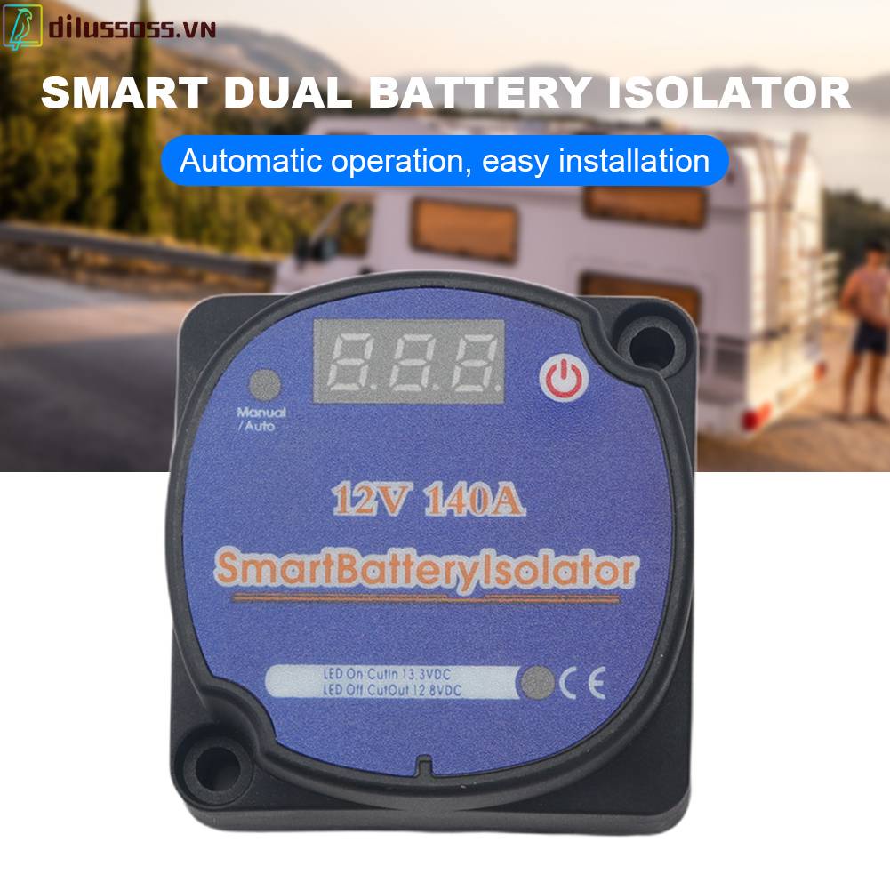 Rơ Le Sạc 12V 140Amp Màn Hình Kỹ Thuật Số Cho Tàu Thuyền Caravan 4X4