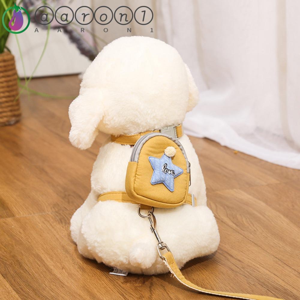 AARON1 Vòng Cổ Họa Tiết Ngôi Sao Có Thể Điều Chỉnh Kèm Túi Đựng Huấn Luyện Chó Mèo