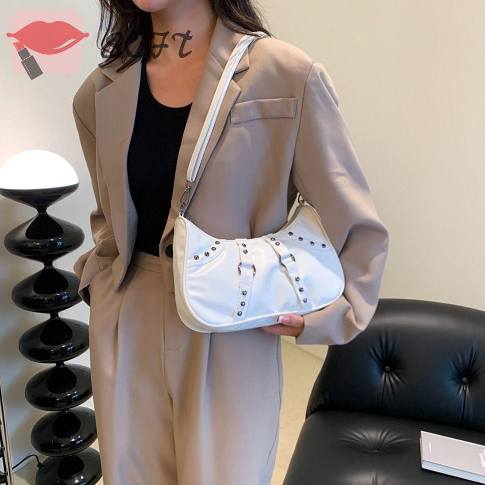 SOFTNESS Túi Xách Da PU Màu Trơn Thời Trang Dành Cho Nữ