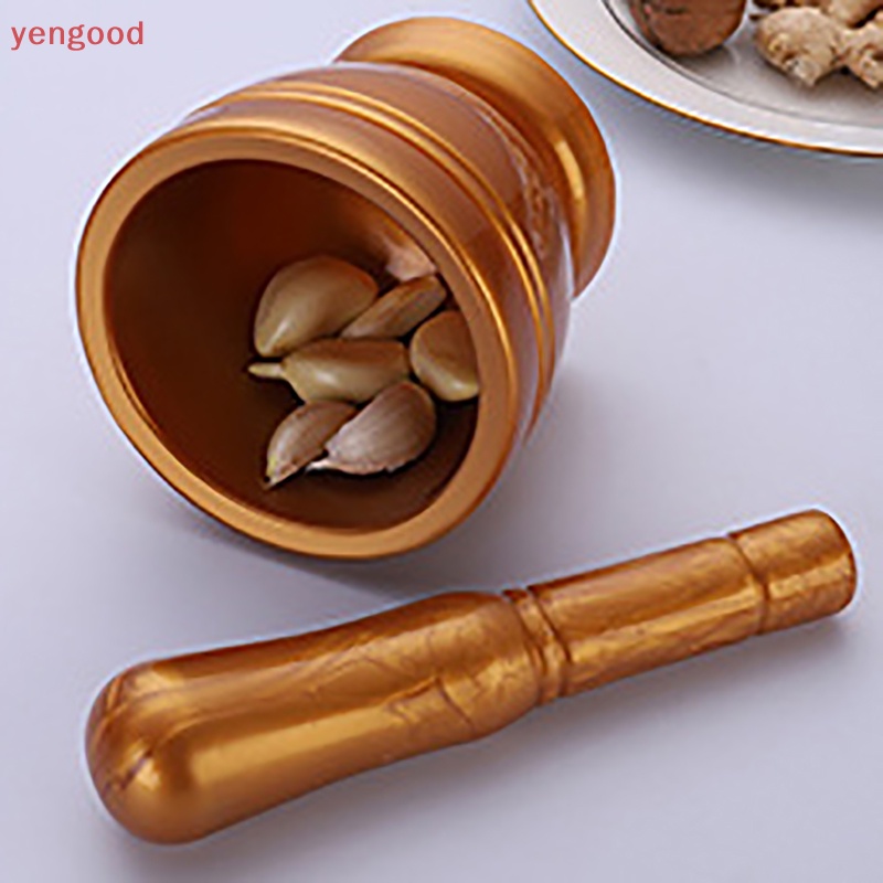 Bộ Chày Cối Giã Tỏi Bằng Gỗ Tiện Dụng Cho Nhà Bếp